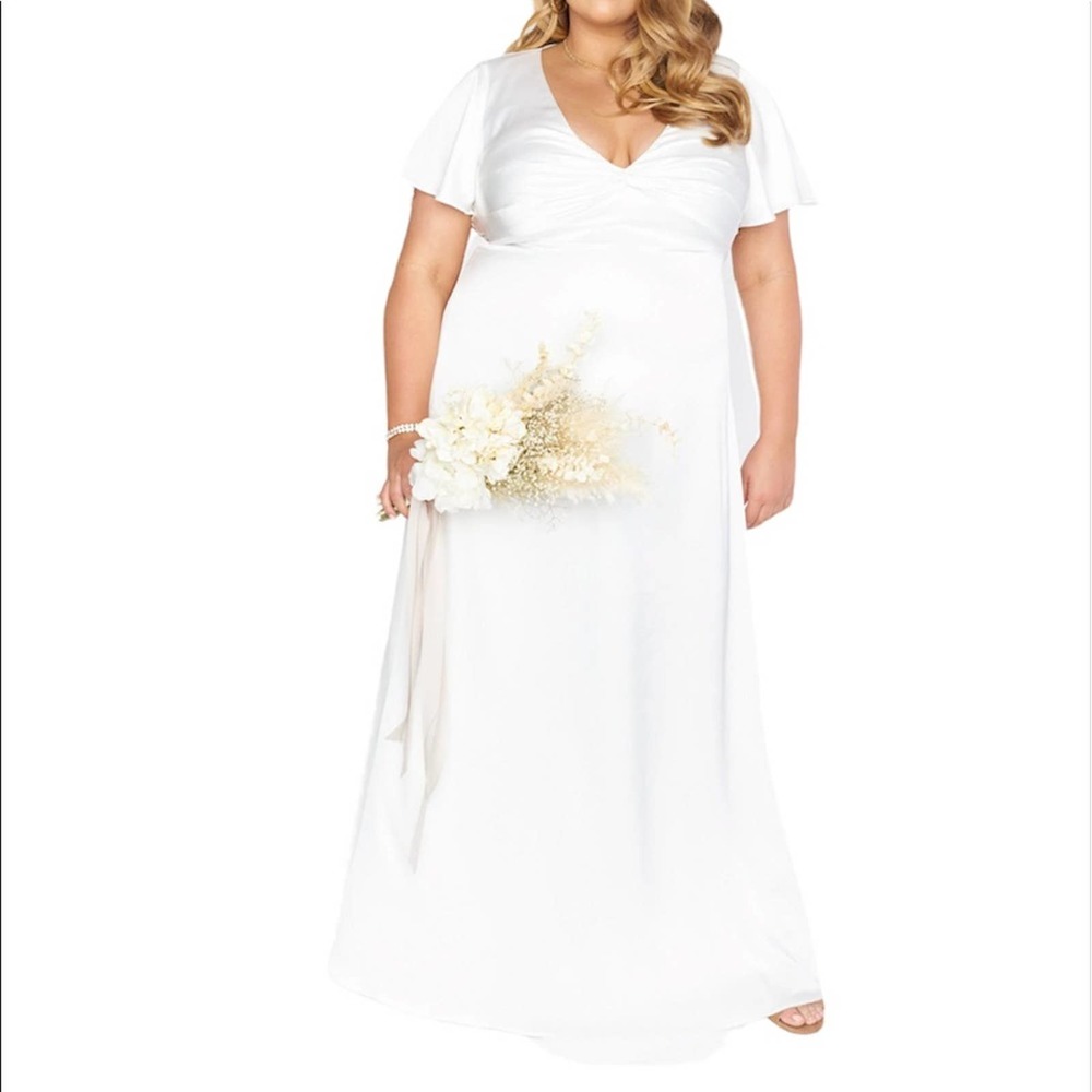 Show Me Your Mumu Rome Twist Wedding Gown White Size 3X NWT